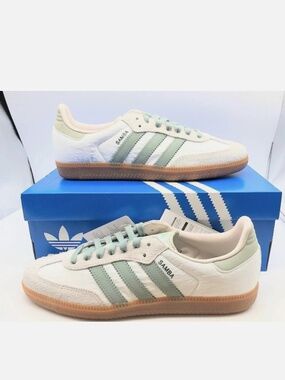 New Sage Green Adidas Samba Size 7